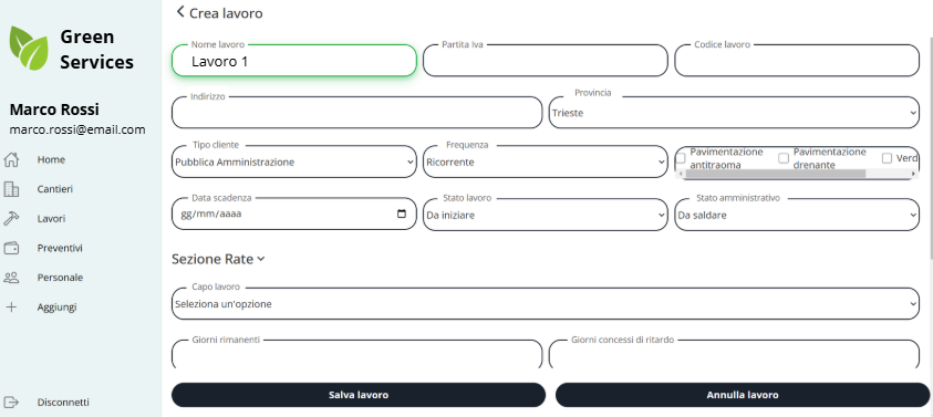 Anteprima Green Services ERP